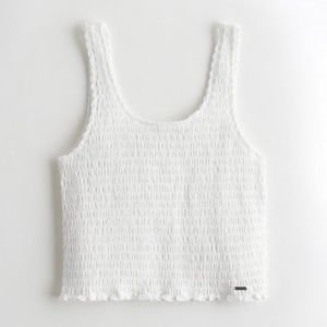 Hollister smocked crop top